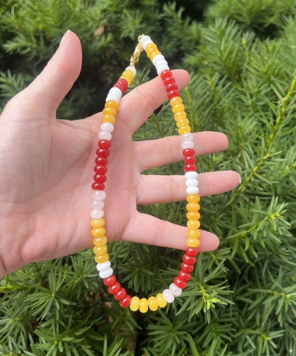 KC Chiefs Beaded Stone Necklace NFL Kansas City Shop Style & More | Fresh Looks, Everyday Deals & Free Shipping