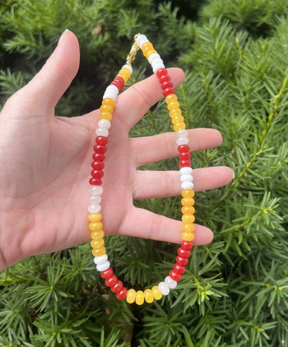 KC Chiefs Beaded Stone Necklace NFL Kansas City Shop Style & More | Fresh Looks, Everyday Deals & Free Shipping