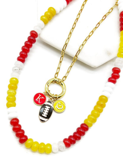 KC Chiefs Beaded Stone Necklace NFL Kansas City Shop Style & More | Fresh Looks, Everyday Deals & Free Shipping