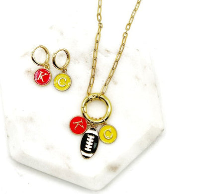 Chiefs Charm Enamel Kansas City Necklace KC Shop Style & More | Fresh Looks, Everyday Deals & Free Shipping