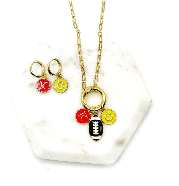 Chiefs Charm Enamel Kansas City Necklace KC Shop Style & More | Fresh Looks, Everyday Deals & Free Shipping