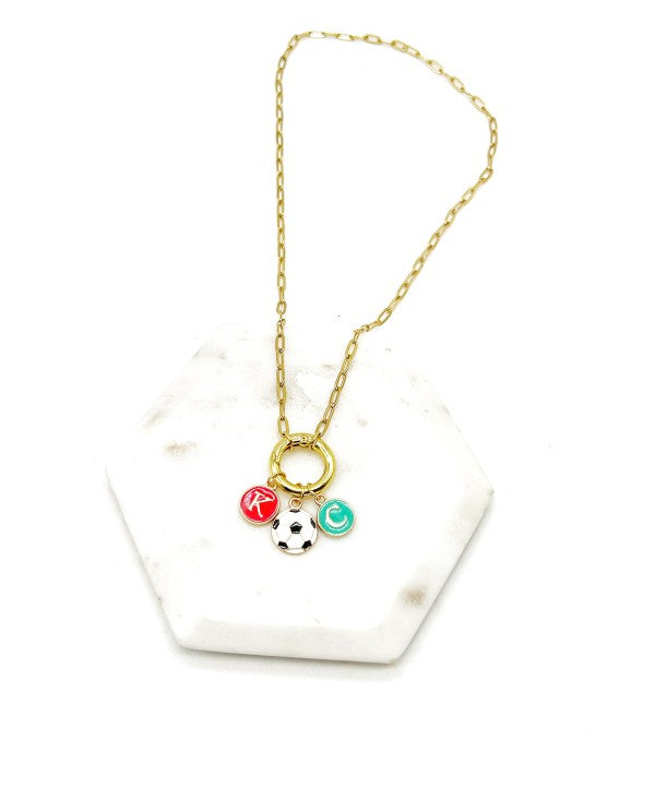KC Current Soccer Charm Enamel Necklace Shop Style & More | Fresh Looks, Everyday Deals & Free Shipping