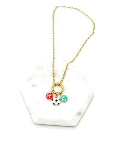 KC Current Soccer Charm Enamel Necklace Shop Style & More | Fresh Looks, Everyday Deals & Free Shipping