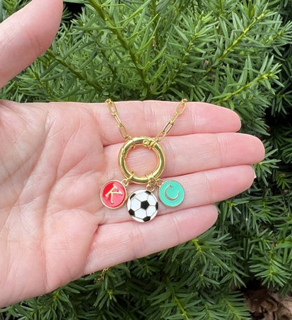 KC Current Soccer Charm Enamel Necklace Shop Style & More | Fresh Looks, Everyday Deals & Free Shipping