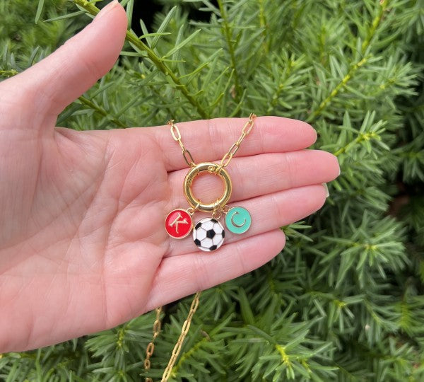 KC Current Soccer Charm Enamel Necklace Shop Style & More | Fresh Looks, Everyday Deals & Free Shipping