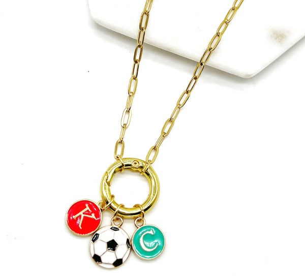 KC Current Soccer Charm Enamel Necklace Shop Style & More | Fresh Looks, Everyday Deals & Free Shipping