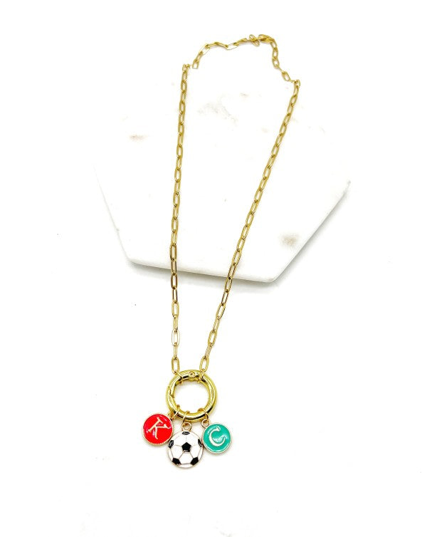 KC Current Soccer Charm Enamel Necklace Shop Style & More | Fresh Looks, Everyday Deals & Free Shipping