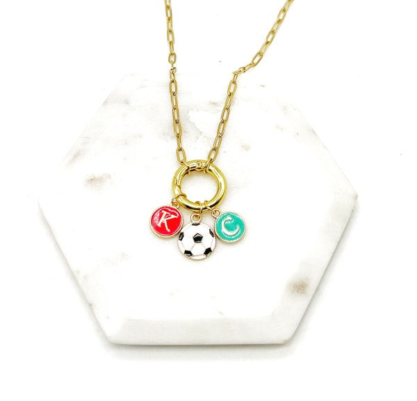KC Current Soccer Charm Enamel Necklace Shop Style & More | Fresh Looks, Everyday Deals & Free Shipping