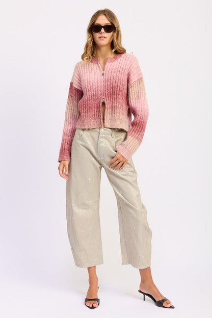 RIBBED CARDIGAN WITH DOUBLE ZIPPER Shop Style & More | Fresh Looks, Everyday Deals & Free Shipping