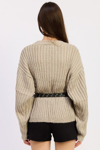 WRAPPED CARDIGAN WITH BELT Shop Style & More | Fresh Looks, Everyday Deals & Free Shipping