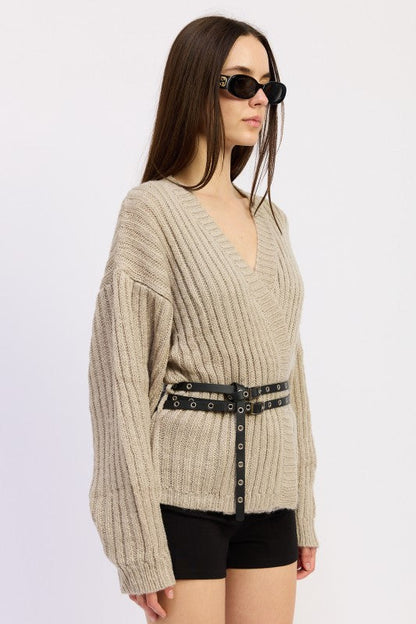 WRAPPED CARDIGAN WITH BELT Shop Style & More | Fresh Looks, Everyday Deals & Free Shipping