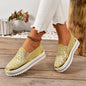 Casual Women’s Sneakers | Four-Seasons Thick-Sole Pedal Flat Shoes FitiqueFit