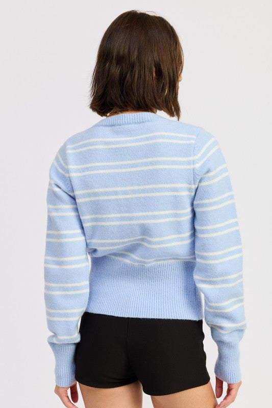 BUTTON DOWN STRIPED CARDIGAN Shop Style & More | Fresh Looks, Everyday Deals & Free Shipping