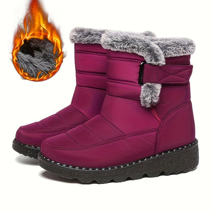 Winter Boots for Women New Long Plush Snow Boots Woman Platform Ankle Boots Warm Shoes NovaCart