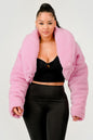 Pink Teddy Crop Jacket See size chart under “more details” The Fashion Celestial