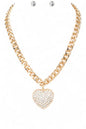 Crystal Heart Pendant Necklace Set Shop Style & More | Fresh Looks, Everyday Deals & Free Shipping