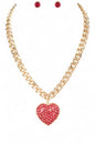 Crystal Heart Pendant Necklace Set Shop Style & More | Fresh Looks, Everyday Deals & Free Shipping