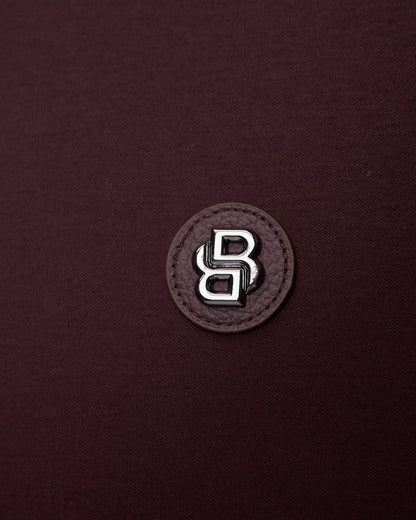 Boss Double Monogram Polo - Burgundy Denim Exchange