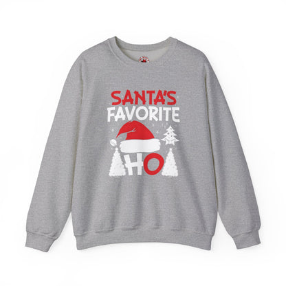 Santa's Favorite Ho Crewneck Sweatshirt The Devil's Pickle