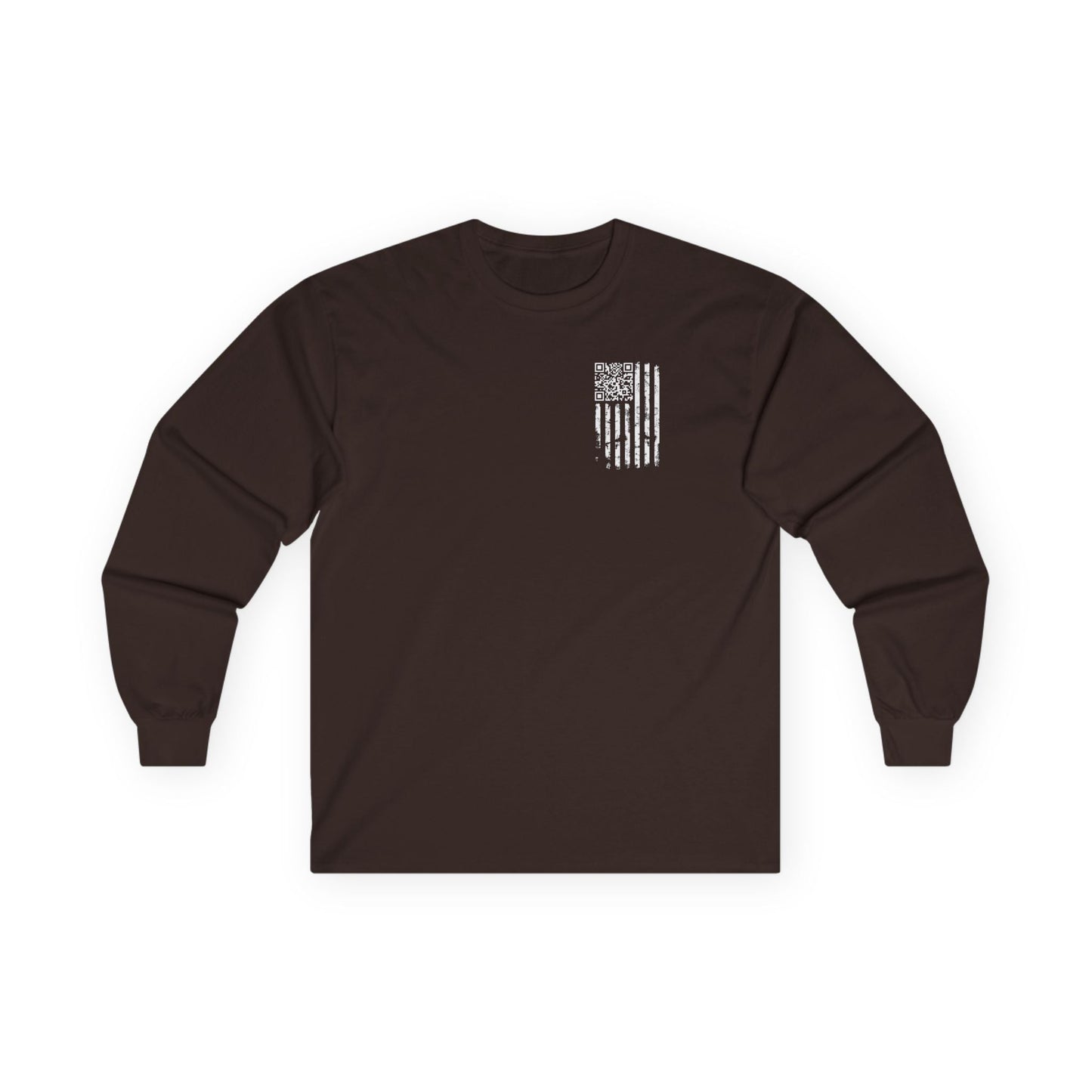 American Flag QR Code Long Sleeve Tee The Devil's Pickle