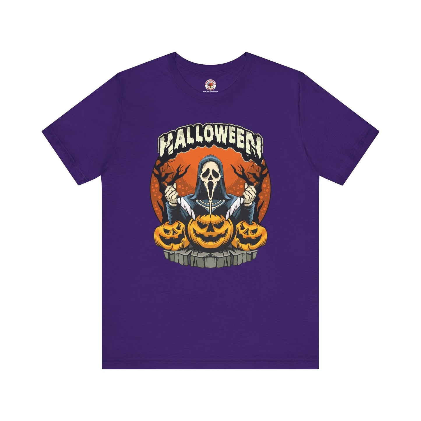 Screamer Killer Ghost Halloween T-Shirt The Devil's Pickle