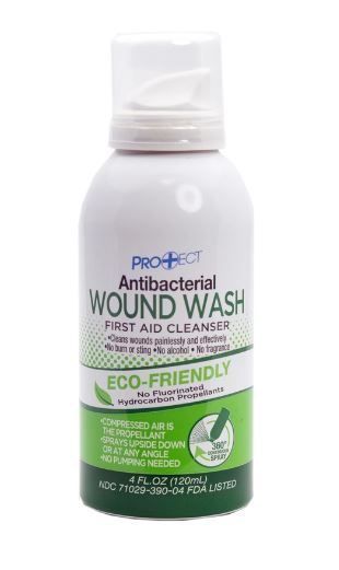Protect Antibacterial Wound Wash, 4oz quakekits.com