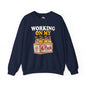 Working On My 6 Pack Crewneck Sweatshirt The Devil's Pickle
