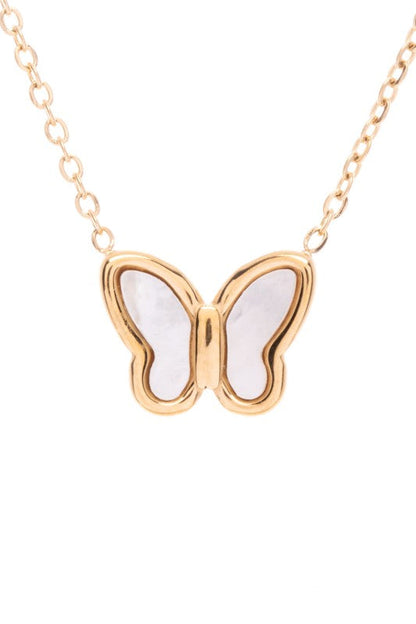 MOP Petite Butterfly Pendant Necklace Shop Style & More | Fresh Looks, Everyday Deals & Free Shipping