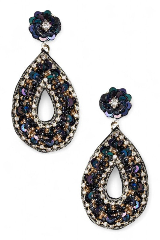 Beaded Sequins Iconic Earrings Shop Style & More | Fresh Looks, Everyday Deals & Free Shipping