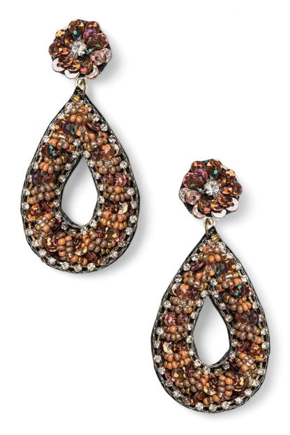 Beaded Sequins Iconic Earrings Shop Style & More | Fresh Looks, Everyday Deals & Free Shipping