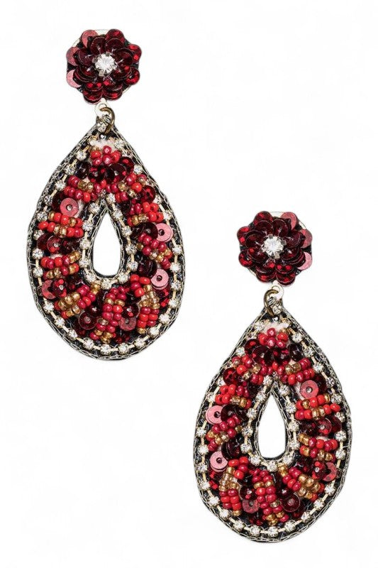 Beaded Sequins Iconic Earrings Shop Style & More | Fresh Looks, Everyday Deals & Free Shipping