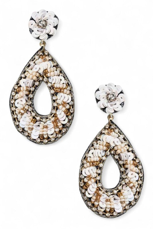 Beaded Sequins Iconic Earrings Shop Style & More | Fresh Looks, Everyday Deals & Free Shipping