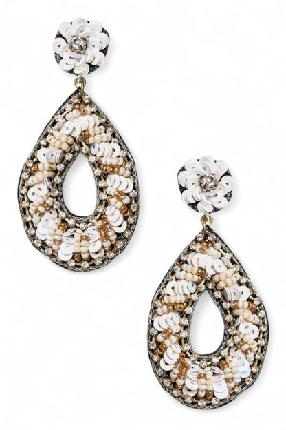 Beaded Sequins Iconic Earrings Shop Style & More | Fresh Looks, Everyday Deals & Free Shipping
