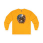 American Flag Skull Long Sleeve Tee The Devil's Pickle
