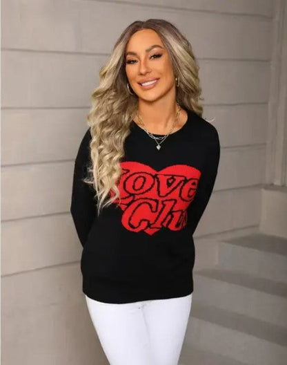 Love Club Heart Knit Sweater Shop Style & More | Fresh Looks, Everyday Deals & Free Shipping