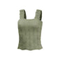 Women's Pleated Figure-flattering Square-neck Camisole FitiqueFit