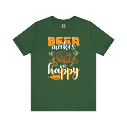 Beer Makes Me Happy T-Shirt The Devil's Pickle