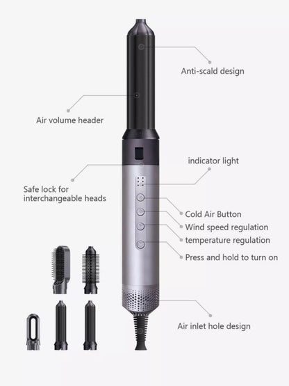 6-in-1 Interchangeable Head Curling Iron New Era Fashion LLc