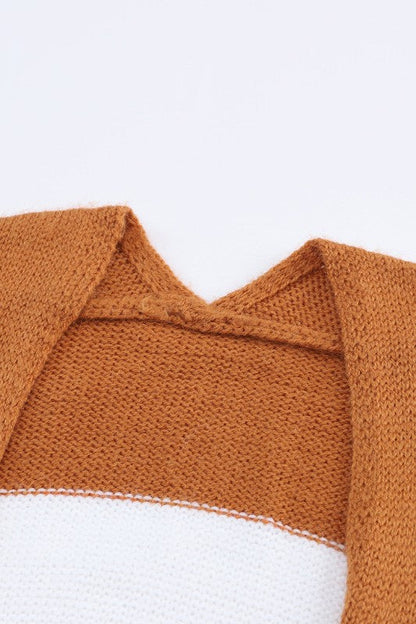 Multicolor Colorblock Open Front Knit Cardigan Shop Style & More | Fresh Looks, Everyday Deals & Free Shipping