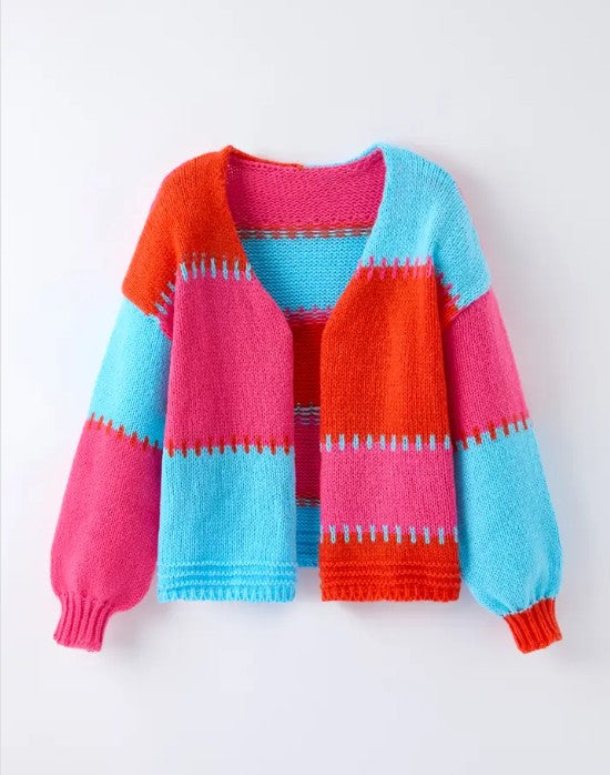 Women's Color-Block  Knit Cardigan Shop Style & More | Fresh Looks, Everyday Deals & Free Shipping