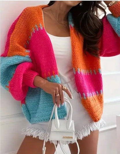 Women's Color-Block  Knit Cardigan Shop Style & More | Fresh Looks, Everyday Deals & Free Shipping