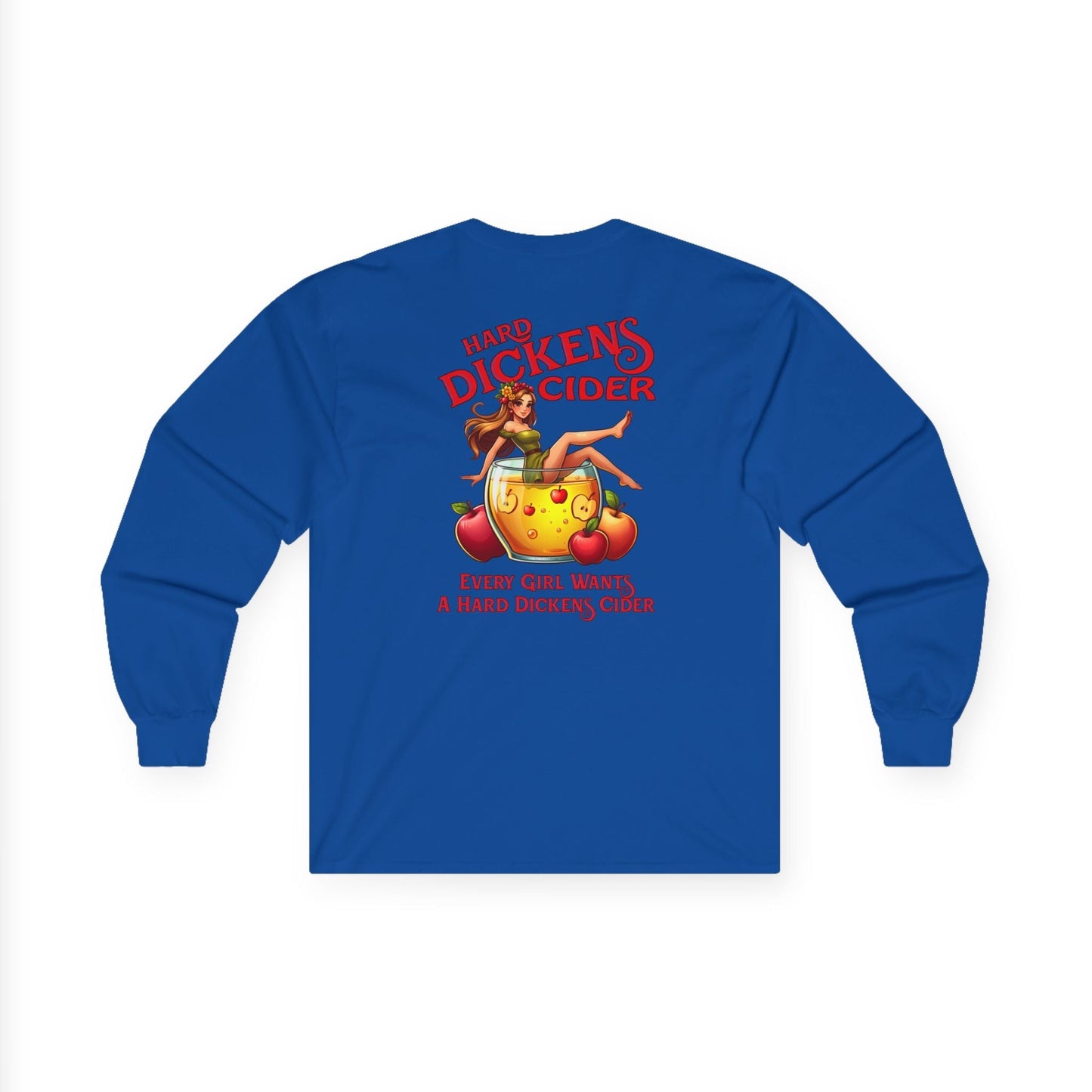 Hard Dickens Cider Front/Back Long Sleeve Tee The Devil's Pickle