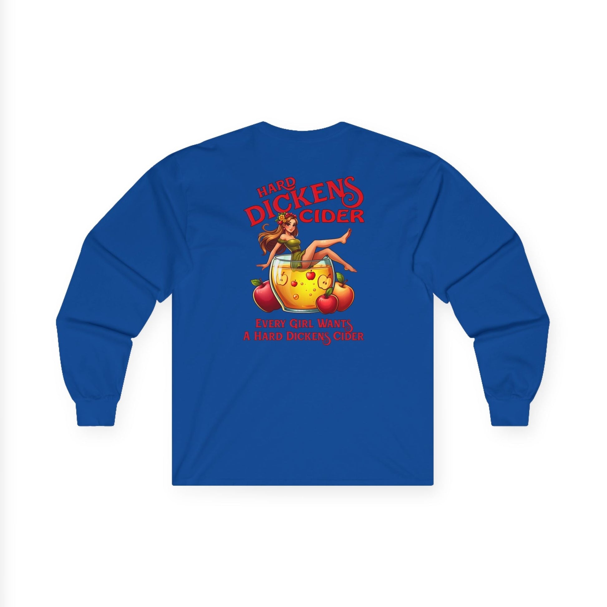 Hard Dickens Cider Front/Back Long Sleeve Tee The Devil's Pickle