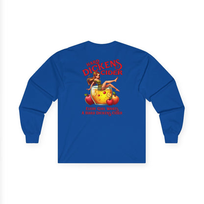 Hard Dickens Cider Front/Back Long Sleeve Tee The Devil's Pickle