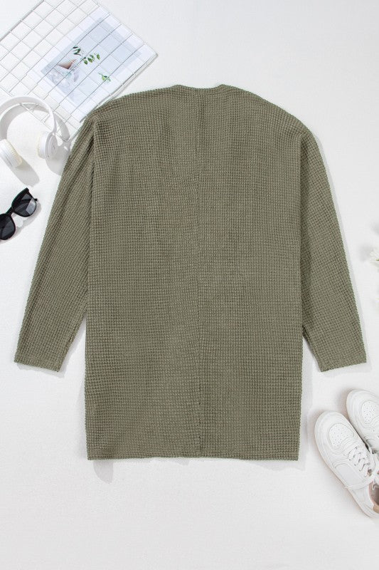 Knit Drop Shoulder Open Front Plus Size Cardigan Shop Style & More | Fresh Looks, Everyday Deals & Free Shipping