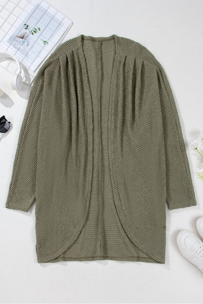 Knit Drop Shoulder Open Front Plus Size Cardigan Shop Style & More | Fresh Looks, Everyday Deals & Free Shipping