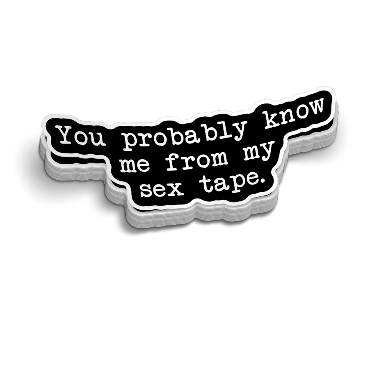 Sex Tape - Hard Hat Decal Armed American Supply