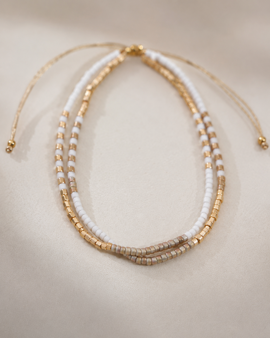 Golden Beaded Bracelet Village Thrive