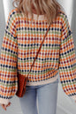 Dotty Striped Pattern Knit Drop Shoulder Sweater Shop Style & More | Fresh Looks, Everyday Deals & Free Shipping