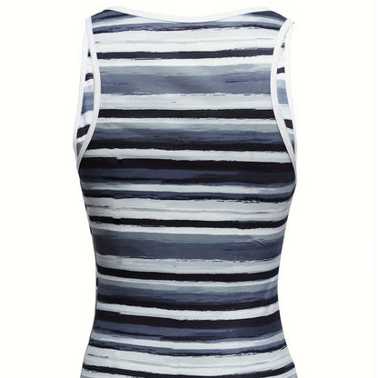 Women’s V‑Neck Striped Camisole Vest FitiqueFit